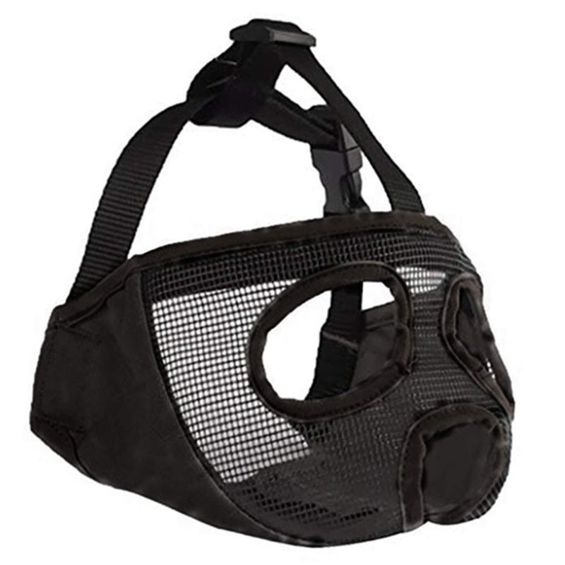 JYHY Short Snout Dog Muzzle- Adjustable Breathable Mesh Bulldog Muzzle for Biting Chewing Licking Grooming Dog Mask,Black M - Image 2